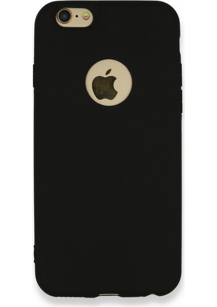 iPhone 6 Kılıf Yumuşak Dokulu Silikon + Ekran Koruyucu Cam Siyah