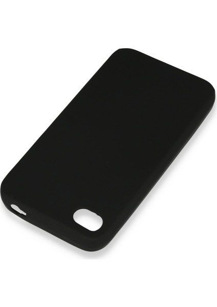 iPhone 4 Kılıf Yumuşak Dokulu Silikon + Ekran Koruyucu Cam Siyah