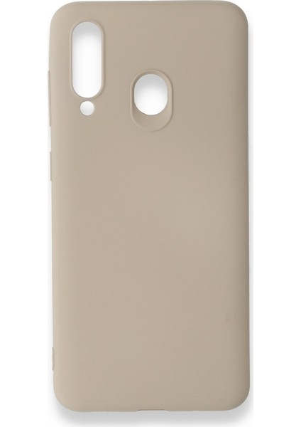 Samsung Galaxy M40 Kılıf Yumuşak Dokulu Silikon + Ekran Koruyucu Cam Pudra