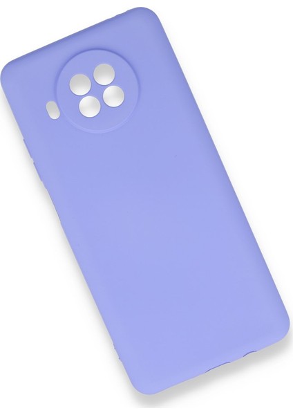 Xiaomi Mi 10T Lite Kılıf Yumuşak Dokulu Silikon + Ekran Koruyucu Cam Lila modelleri