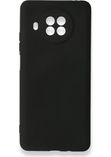Xiaomi Mi 10T Lite Kılıf Yumuşak Dokulu Silikon + Ekran Koruyucu Cam Siyah