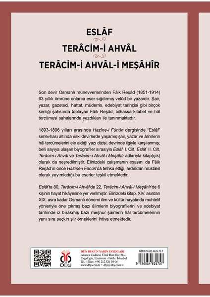 Eslâf • Terâcim-I Ahvâl • Terâcim-I Ahvâl-I Meşâhîr - Ramazan Ekinci