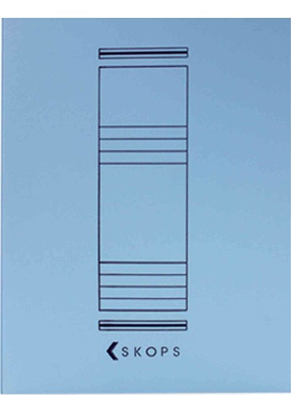 Tam Kapak 1.kalite Karton Telli Dosya Mavi 25'li