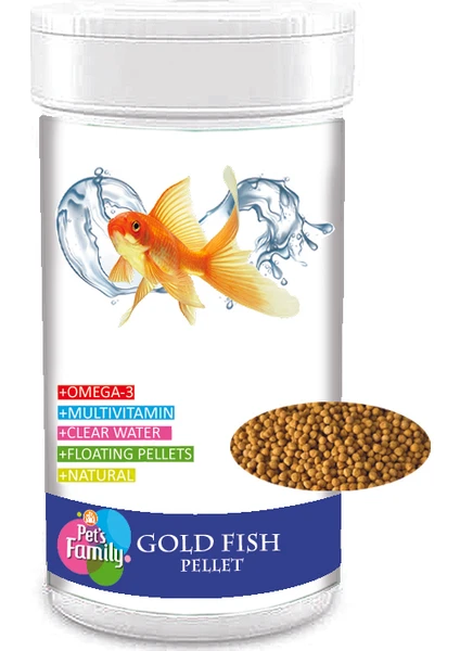 Pets Family Gold Fish Pellet 100ML/45G