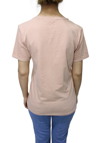 – Kadın Double Kol Papaya Club Baskılı T-Shirt - Bisküvi modelleri