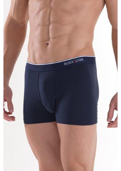 Black Spade 9551 Modal Kumaş 2'li Paket Erkek Boxer Lacivert