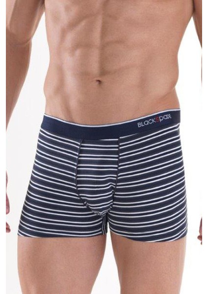 Black Spade 9551 Modal Kumaş 2'li Paket Erkek Boxer Lacivert