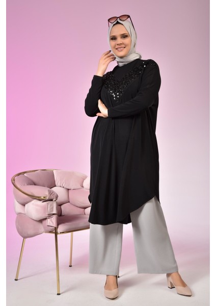 Kadin Buyuk Beden Giyim Tunik Yarasa Kol ve Oversize Kesim modelleri
