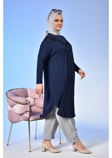 Kadin Buyuk Beden Giyim Tunik Yarasa Kol ve Oversize Kesim fırsatları