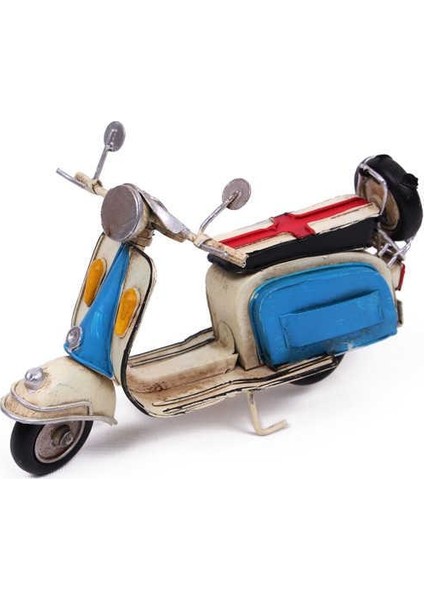 Dekoratif Metal Scooter Vintage Dekoratif Ev Ofis Hediyelik