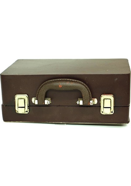 Dekoratif Metal Televizyon Bavul Vintage Biblo Hediyelik fırsatları