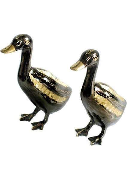 Ördek 2'li Set Biblo Dekoratif Hediyelik