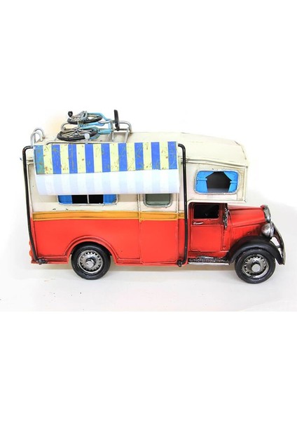 Dekoratif Metal Karavan Tenteli Vintage Biblo Ev Ofis Hediyelik modelleri