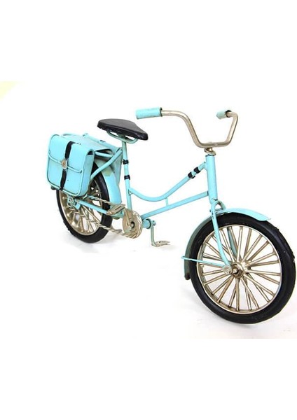 Dekoratif Metal Bisiklet Çantalı Vintage Biblo Ofis Ev Hediyelik fiyatları