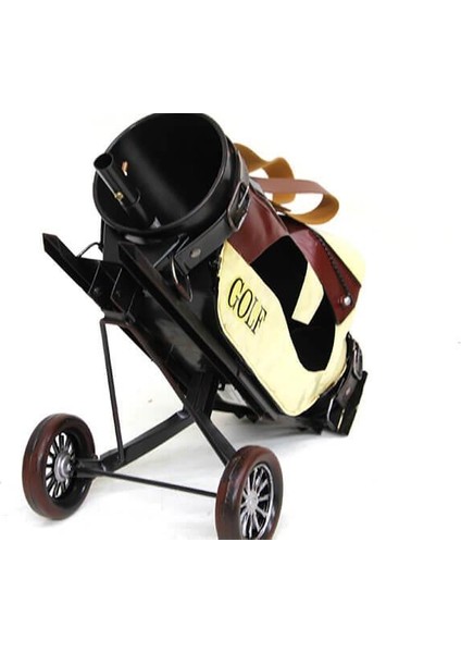 Dekoratif Metal Golf Arabası Golf Vintage Ev Ofis Dekoratif Hediyelik