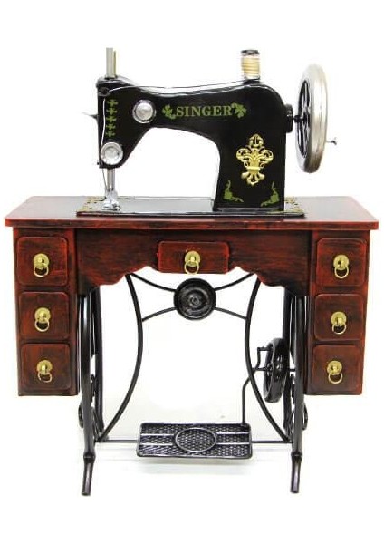 Dekoratif Metal Dikiş Makinesi Vintage Ev Ofis Hediyelik fiyatları