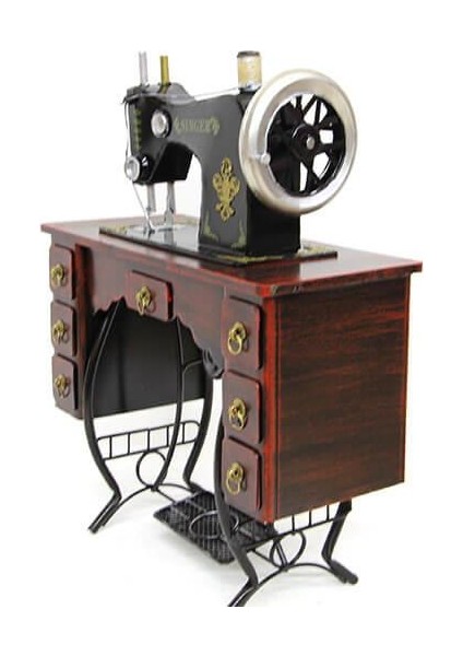 Dekoratif Metal Dikiş Makinesi Vintage Ev Ofis Hediyelik fırsatları