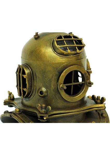 Dekoratif Metal Dalgıç Başlığı Vintage Biblo Ev Ofis Hediyelik indirimleri
