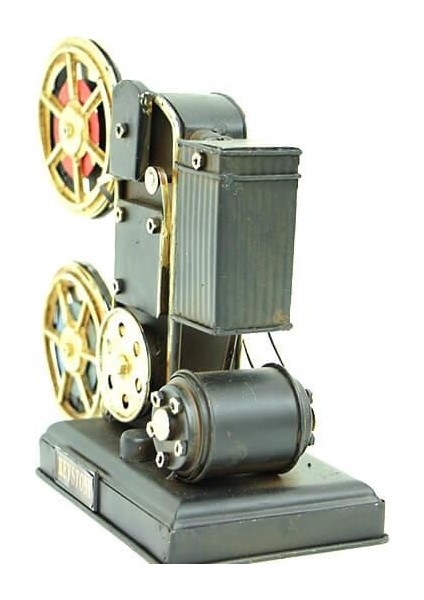 Dekoratif Metal Projektör Obje Biblo Vintage Hediyelik