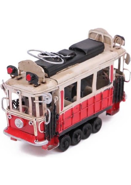 Dekoratif Metal Taksim Tramvay Küçük Vintage Biblo Hediyelik indirimleri