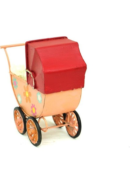 Dekoratif Metal Bebek Arabası Biblo Vintage Hediyelik fırsatları