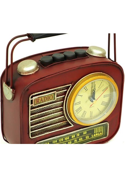 Dekoratif Metal Radyo Saatli Kumbara Vintage Biblo Hediyelik indirimleri