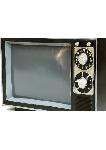 Televizyon Siyah Vintage Dekoratif Hediyelik