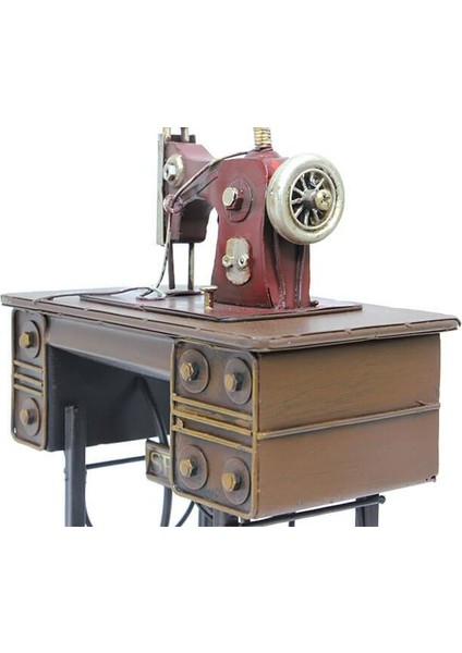 Dekoratif Metal Dikiş Makinesi Biblo Masaüstü Hediyelik