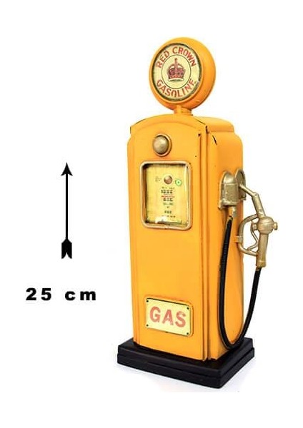 Dekoratif Metal Yakıt Pompası Hediyelik Biblo Kumbara