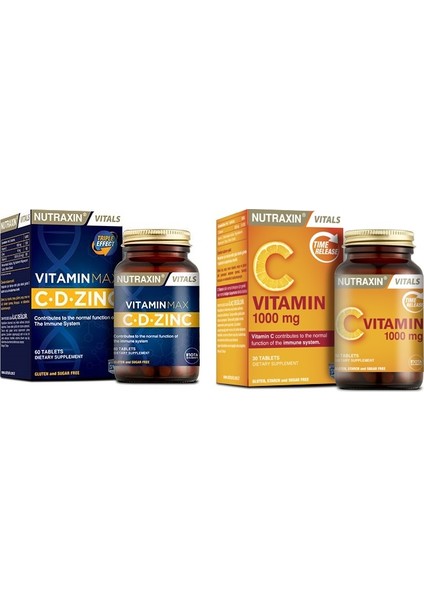 Vitamin C 1000 Mg 30 Tablet+Vitamin Max 60 Tablet