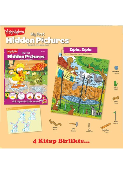 My First Hidden Pictures 4'lü Set (Benim Ilk Gizli Resimlerim)