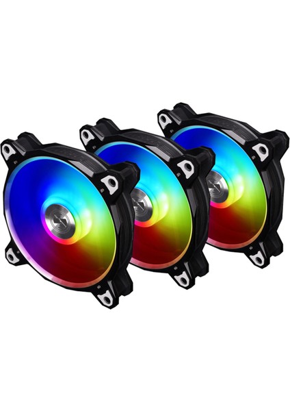 Bora Digital Black 3 x 120 mm RGB Kasa Fanı