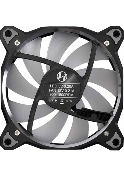 Bora Digital Black 3 x 120 mm RGB Kasa Fanı