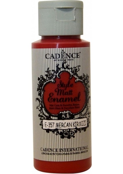 Enamel Cam Boyası F 357 Mercan Kırmızı