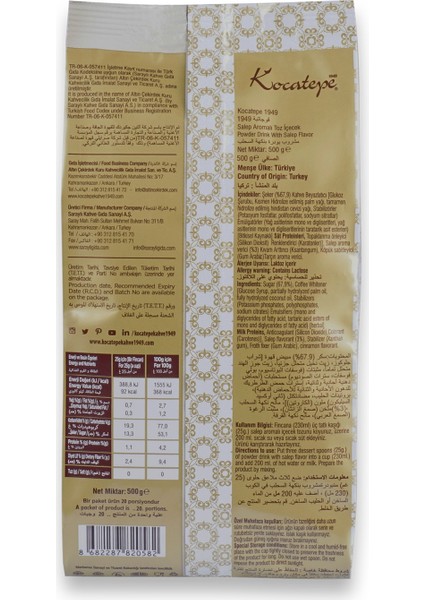 Salep 500 gr modelleri