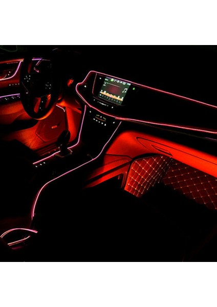 Araç İçi Torpido Ledi 5 Metre Neon Kırmızı