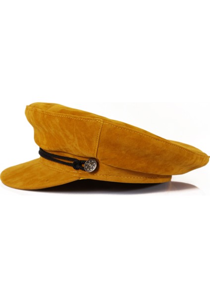 Süet Kasket Şapka