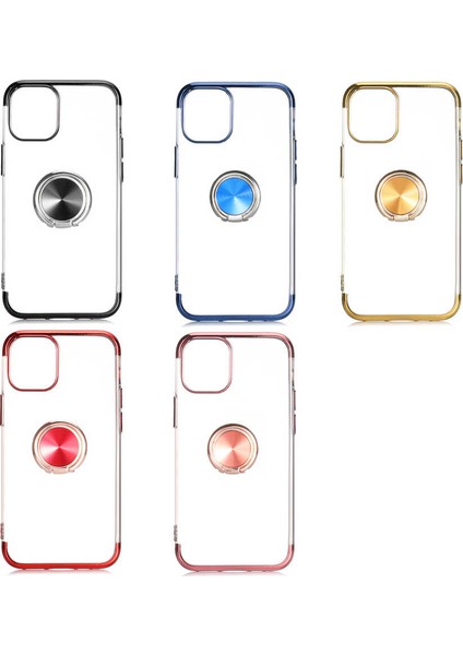 Apple iPhone 12 Pro Max Kenarları Renkli Silikon Kılıf Gess