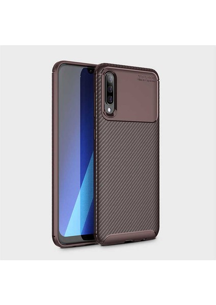 Samsung Galaxy A70 Kılıf Kamera Çıkıntılı Karbon Fiber Dokulu Renk Atmaz Koruyucu Kapak (Negro) fiyatları