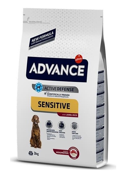 Sensitive Lamb Kuzu Etli Yetişkin Köpek Maması 3 kg