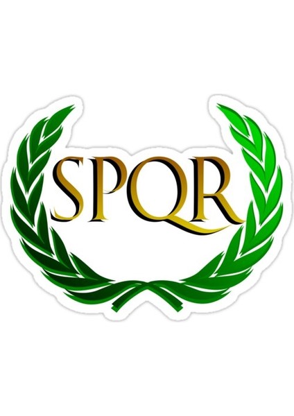 Spqr Sticker Araba Oto Arma Duvar Sticker Ev Dekoratif Çıkartma 15 cm