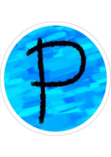 P Harfi Sticker Araba Oto Arma Duvar Sticker Ev Dekoratif Çıkartma 15 cm