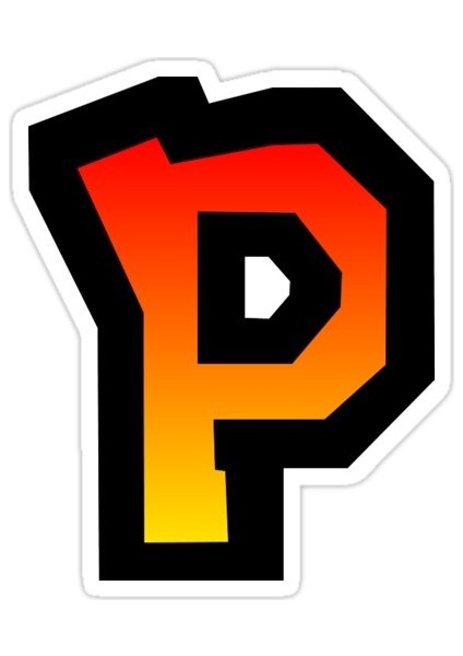 P Harfi Sticker Araba Oto Arma Duvar Sticker Ev Dekoratif Çıkartma 15 cm