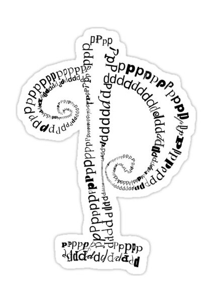 P Harfi Sticker Araba Oto Arma Duvar Sticker Ev Dekoratif Çıkartma 15 cm