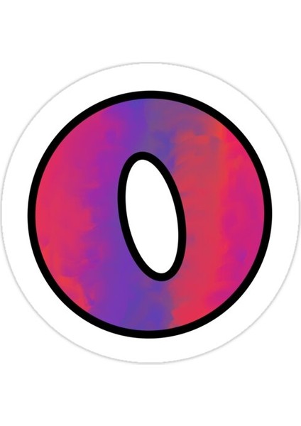 O Sticker Araba Oto Arma Duvar Sticker Ev Dekoratif Çıkartma 15 cm