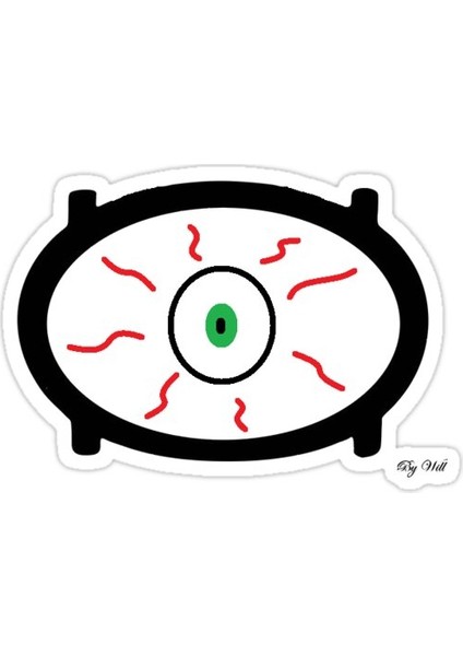 O-Göz Sticker Araba Oto Arma Duvar Sticker Ev Dekoratif Çıkartma 15 cm