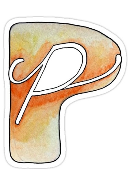 P Sticker Araba Oto Arma Duvar Sticker Ev Dekoratif Çıkartma 15 cm