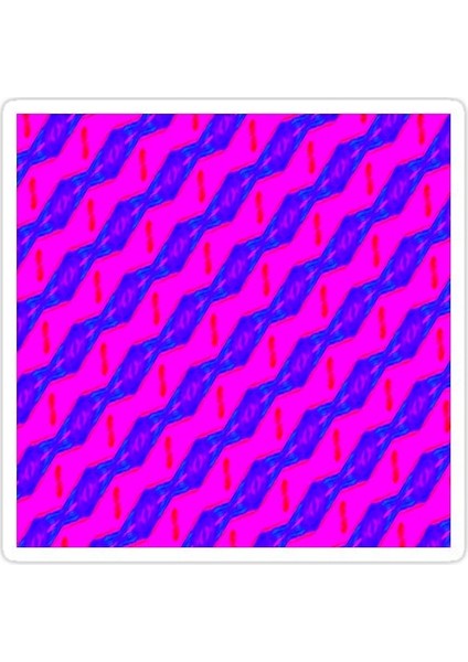Zıgzag Candy Sticker Araba Oto Arma Duvar Sticker Ev Dekoratif Çıkartma 15 cm