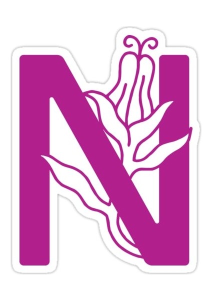 N Harfi Sticker Araba Oto Arma Duvar Sticker Ev Dekoratif Çıkartma 15 cm