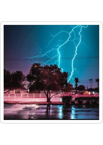 Yıldırım Sticker Araba Oto Arma Duvar Sticker Ev Dekoratif Çıkartma 15 cm